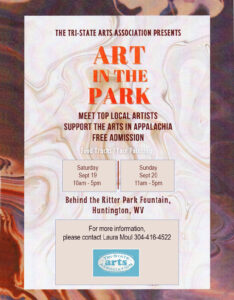Poster for Sept 2026 Art in the Park.